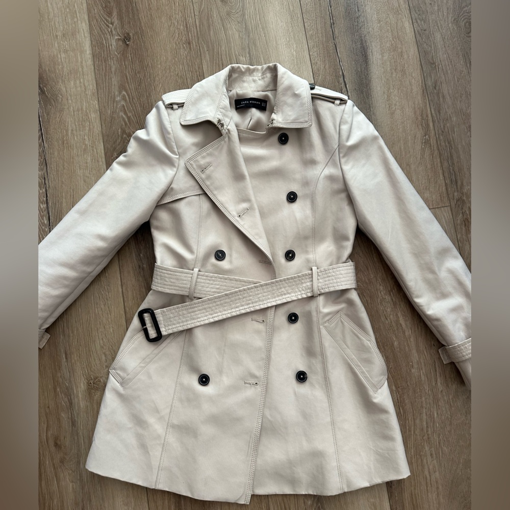 Zara trench coat short